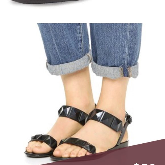 Rebecca Minkoff Jana Jelly Sandals in Black - Picture 8 of 8